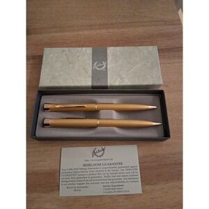 Garland Heirloom Gold Pen & Pencil Set Bubble Top Vintage/New with Opened Box